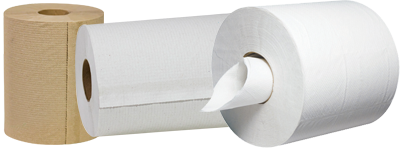 Recycled paper towel rolls